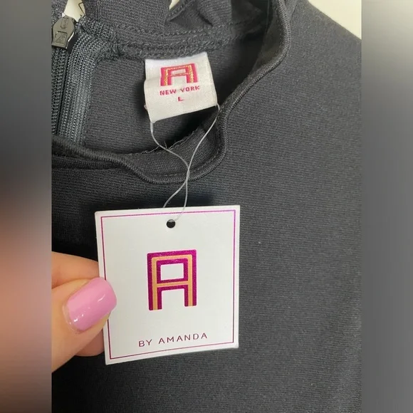 Amanda Uprichard Midnight Ruffle Mini Dress - Picture 7 of 8